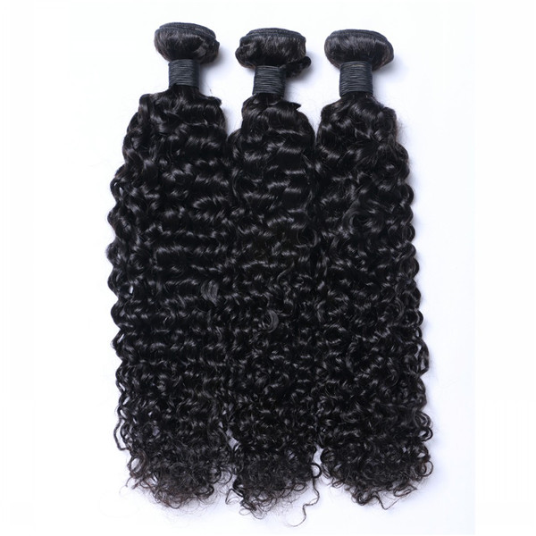 Unprocessed Peruvian Human Hair Curly Hair Products Remy Hair Weave   LM177